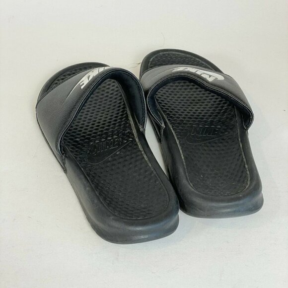 Nike Mens Benassi Just Do It Classic Slides Sandal Black 8 Athletic Lightweight - Picture 4 of 7